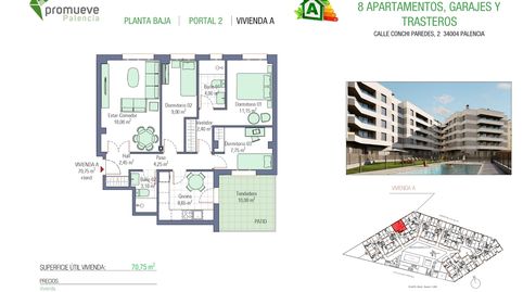 Photo 3 of Flat for sale in Calle Conchi Paredes, 2, San Antonio, Palencia Capital