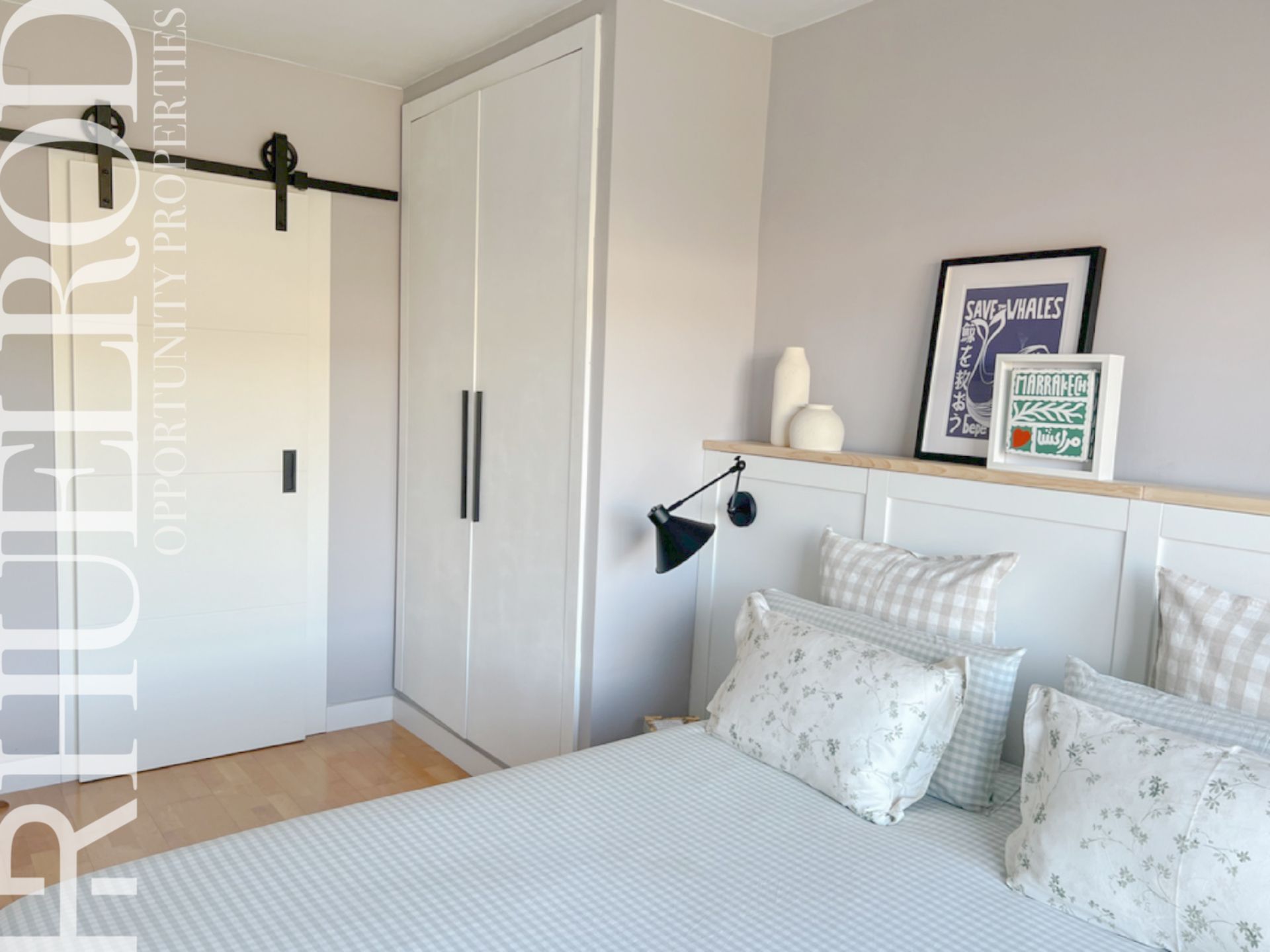 Schlafzimmer von Wohnung zum Verkauf in Badalona mit Heizung, Parkett und Möbliert