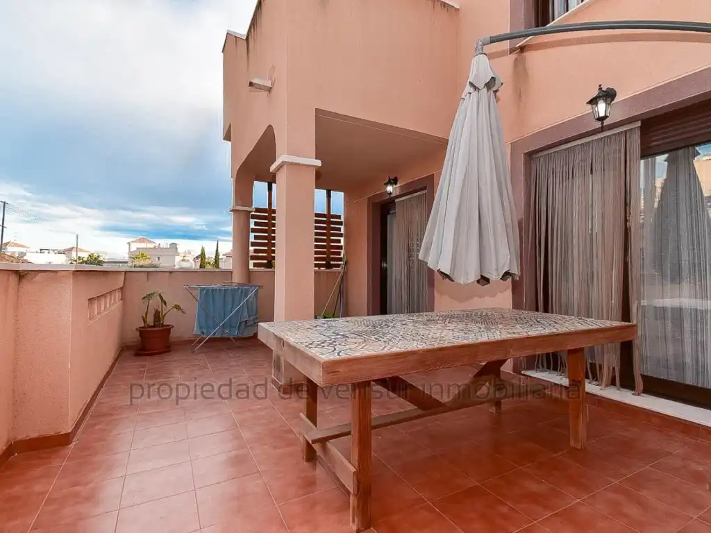 Terraza de Apartamento de alquiler en Águilas con Jardín privado, Terraza y Piscina