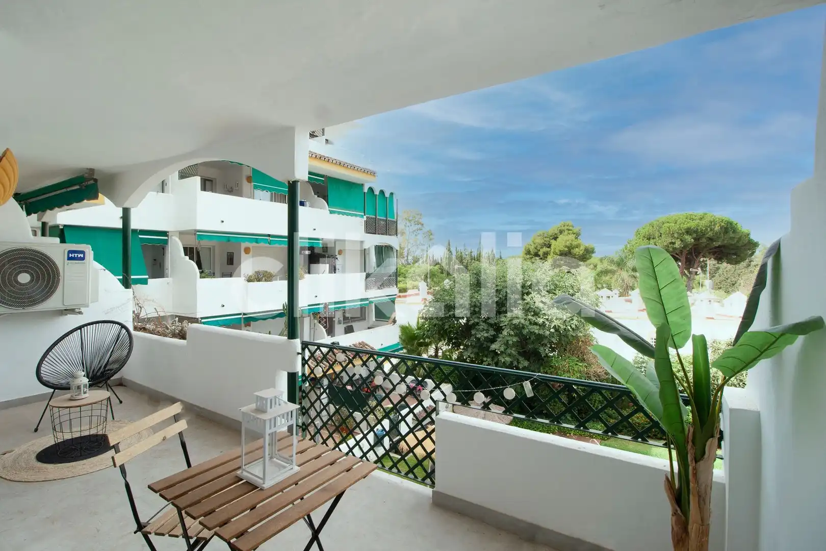 Bedroom of Flat for sale in Marbella  with Air Conditioner, Private garden and Terrace
