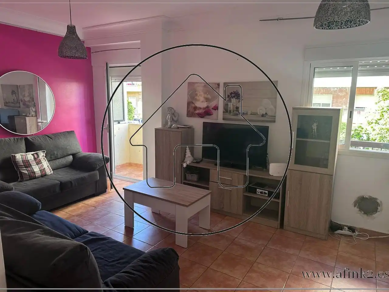 Sala de estar de Piso en venta en Huelva con Amueblado