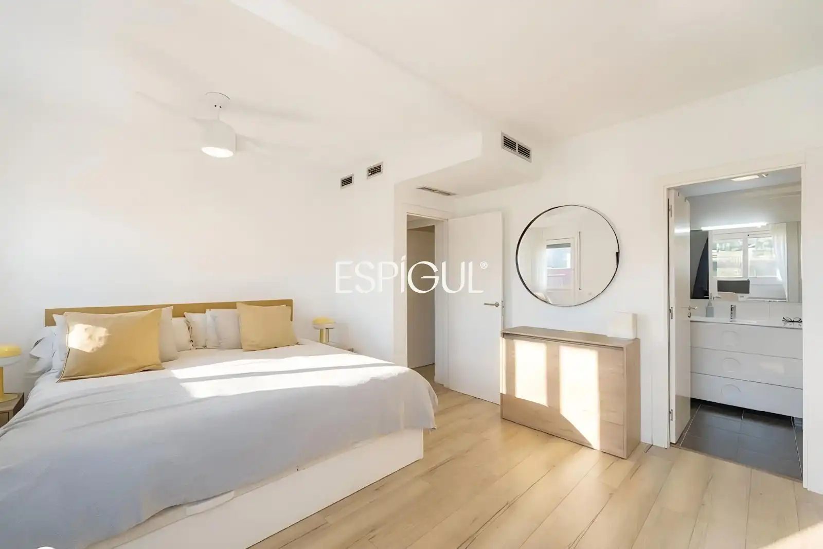 Bedroom of Flat for sale in Sant Andreu de Llavaneres  with Air Conditioner, Heating and Parquet flooring