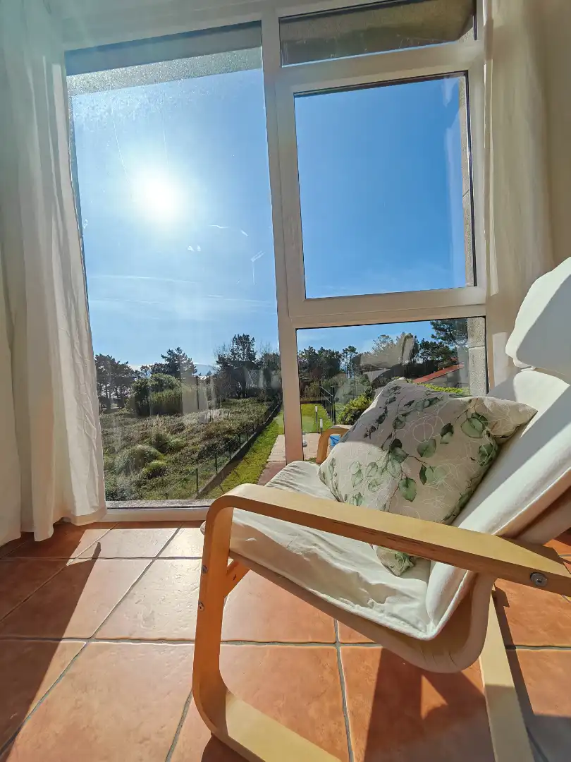 Terrassa de Apartament de lloguer en Fisterra amb Traster, Moblat i Forn