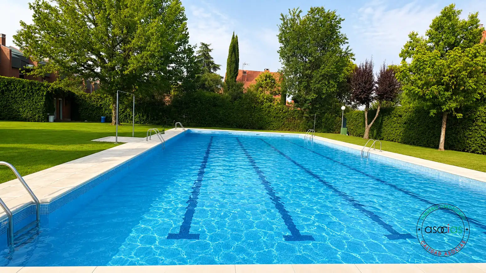 Piscina de Casa adosada en venda en Las Rozas de Madrid amb Aire condicionat, Calefacció i Jardí privat