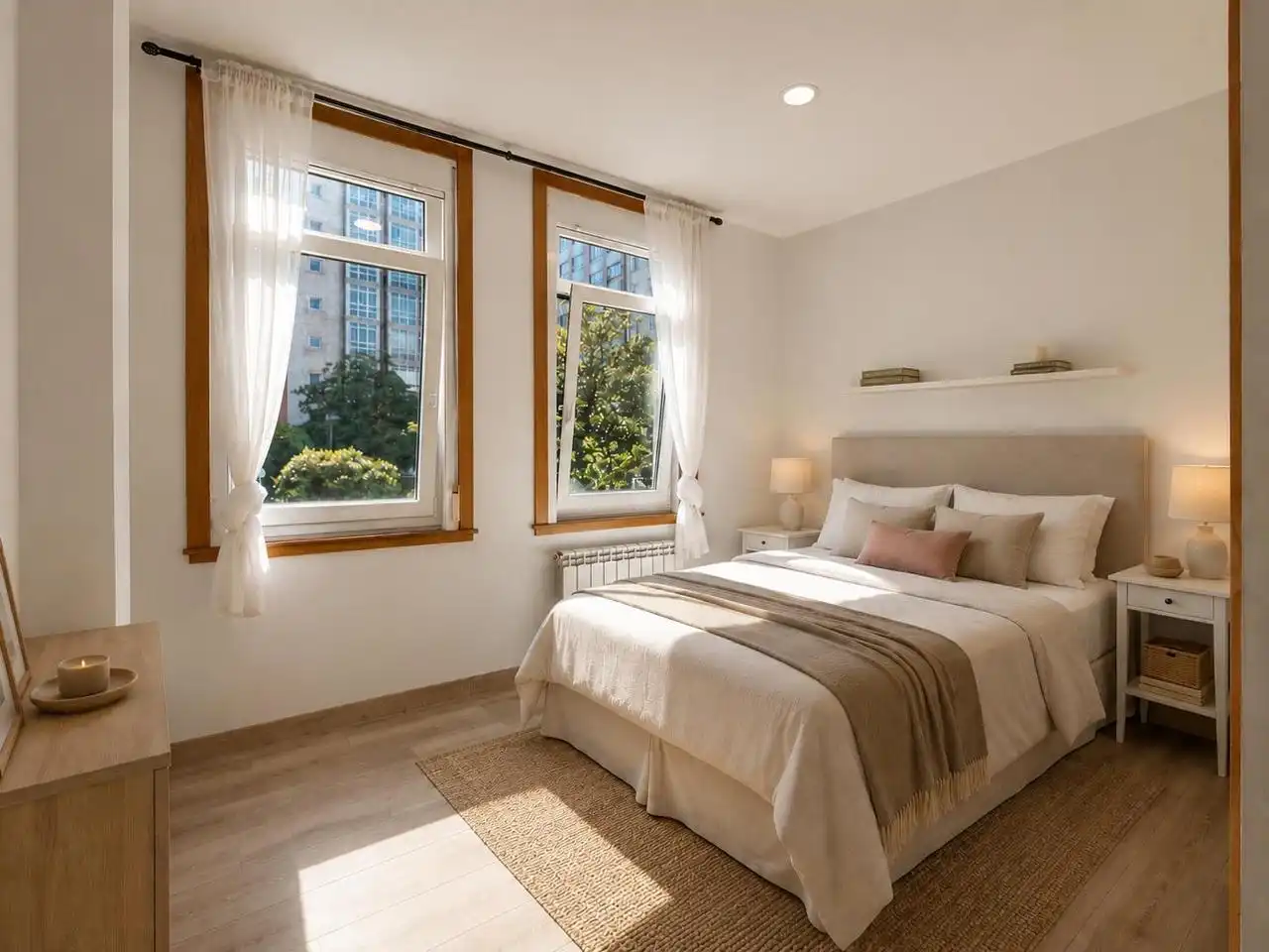 Schlafzimmer von Wohnung zum Verkauf in A Coruña Capital  mit Heizung, Terrasse und Balkon