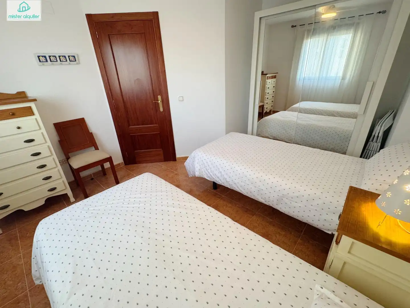 Bedroom of Apartments for rent in El Campello  with Air Conditioner, Heating and Private garden