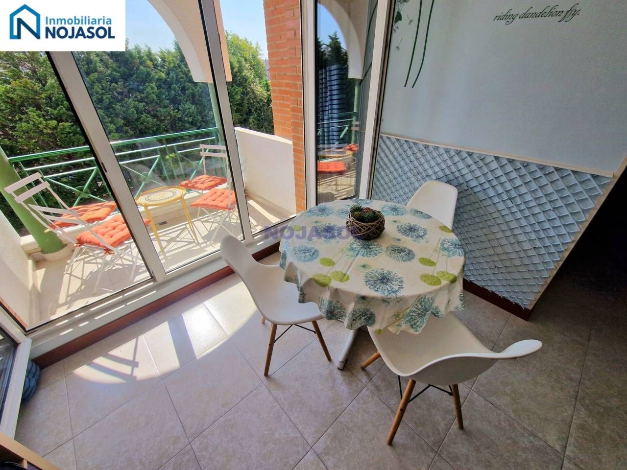 Terrassa de Apartament de lloguer en Noja amb Calefacció, Moblat i Balcó