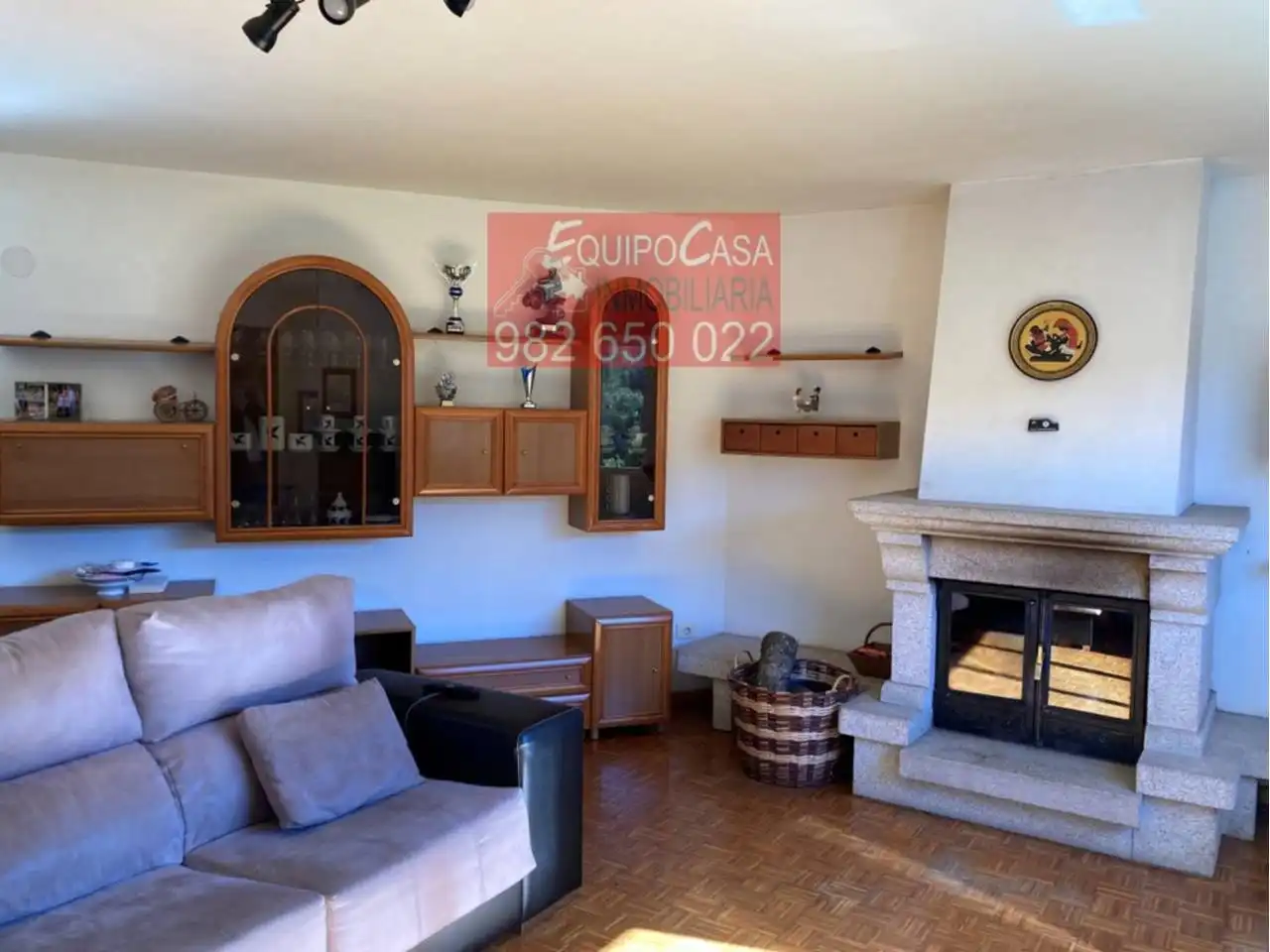 Living room of Detached homes for sale in O Corgo    with Heating, Private garden and Parquet flooring