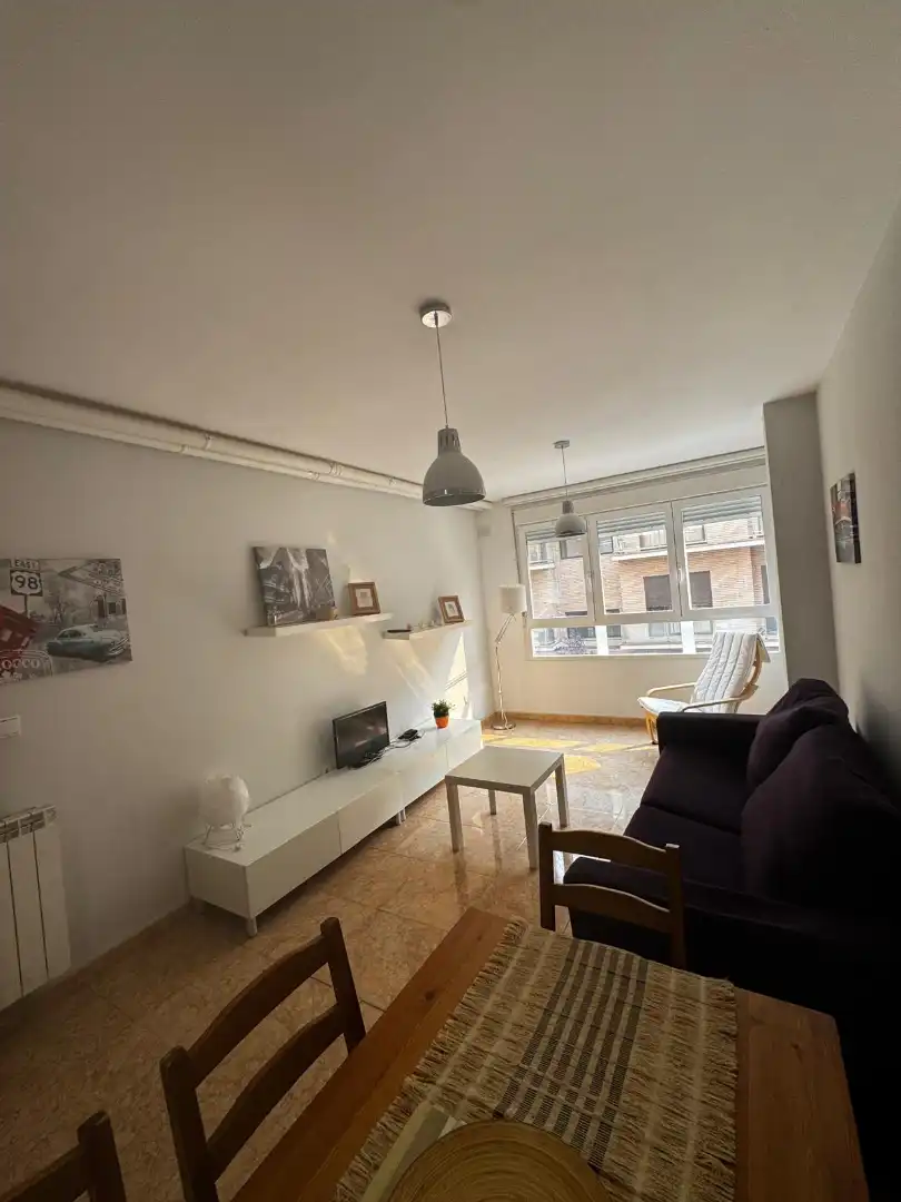 Sala d'estar de Apartament en venda en Sabiñánigo amb Calefacció, Moblat i Forn
