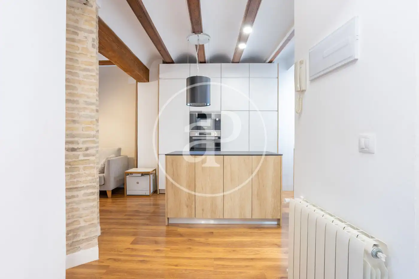 Cocina de Piso de alquiler en Valencia con Aire acondicionado, Calefacción y Amueblado
