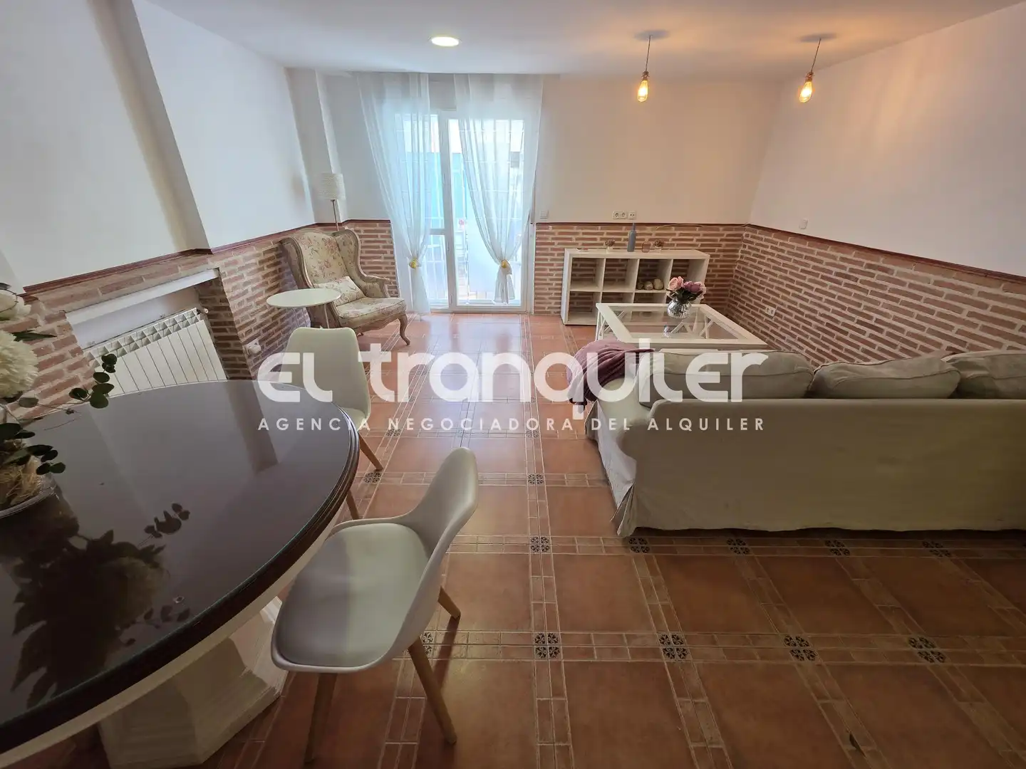 Sala de estar de Piso de alquiler en Madrid con Terraza, Amueblado y Lavadora