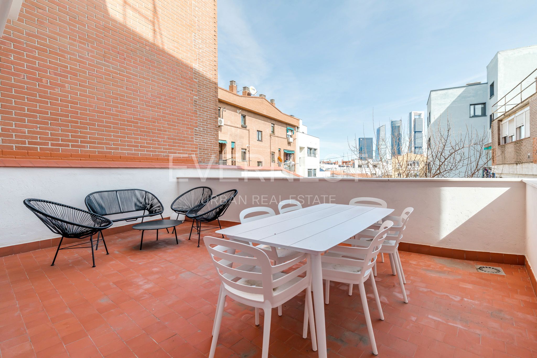 Terraza de Piso de alquiler en  Madrid Capital con Aire acondicionado, Calefacción y Terraza
