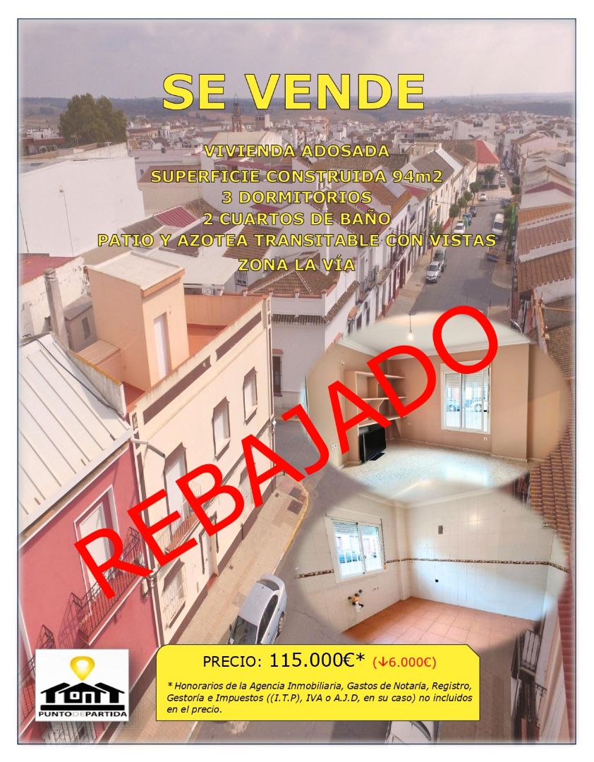 Exterior view of Single-family semi-detached for sale in Bollullos Par del Condado  with Terrace