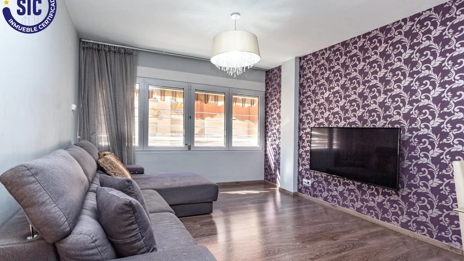 Living room of Flat for sale in Benicarló  with Air Conditioner and Furnished