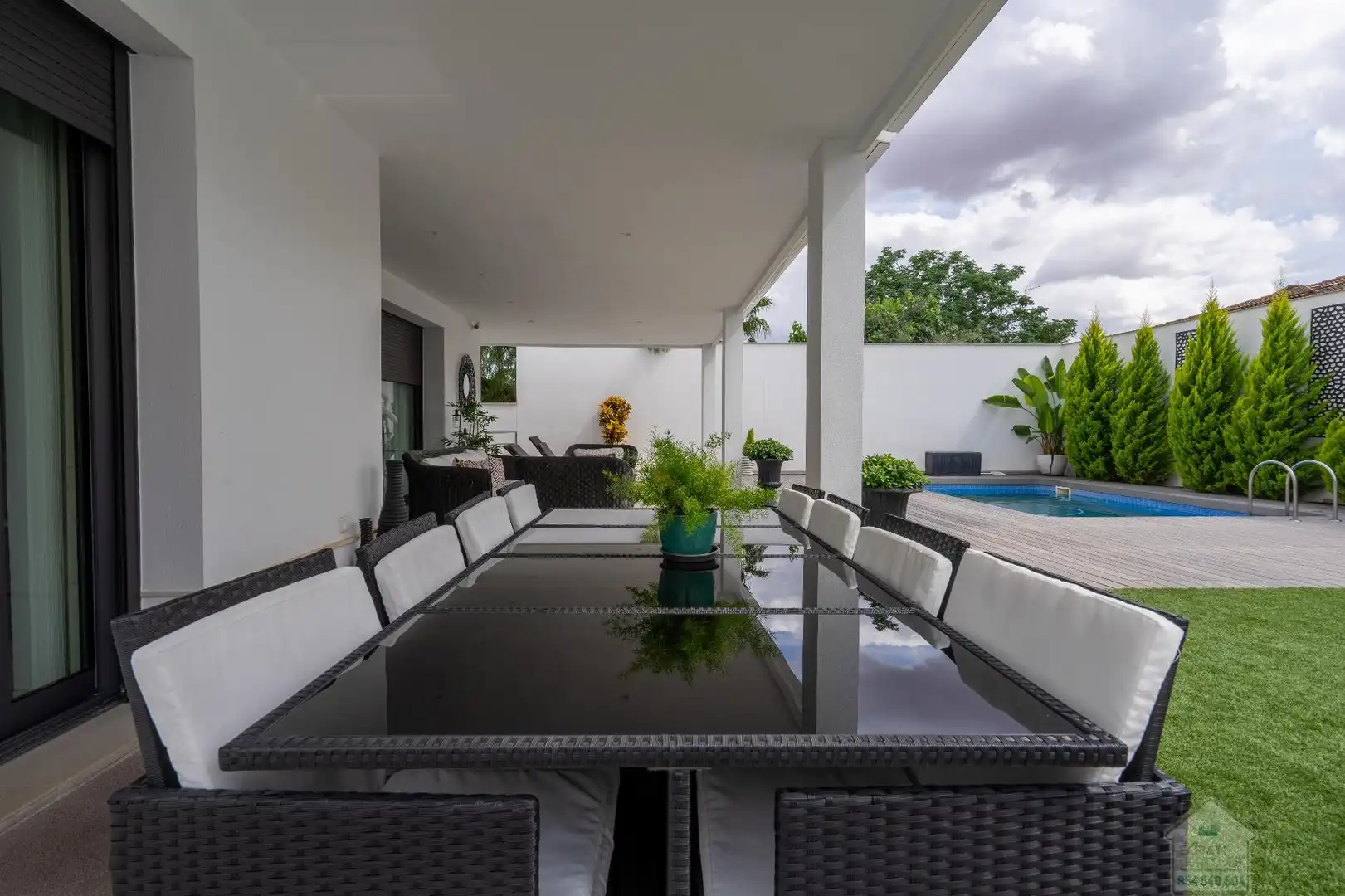 Terrace of Houses for rent in Dos Hermanas  with Air Conditioner, Heating and Swimming Pool