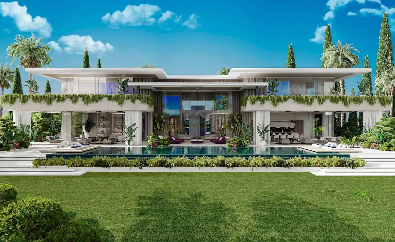 Vista exterior de Casa o xalet en venda en Marbella amb Aire condicionat, Jardí privat i Terrassa