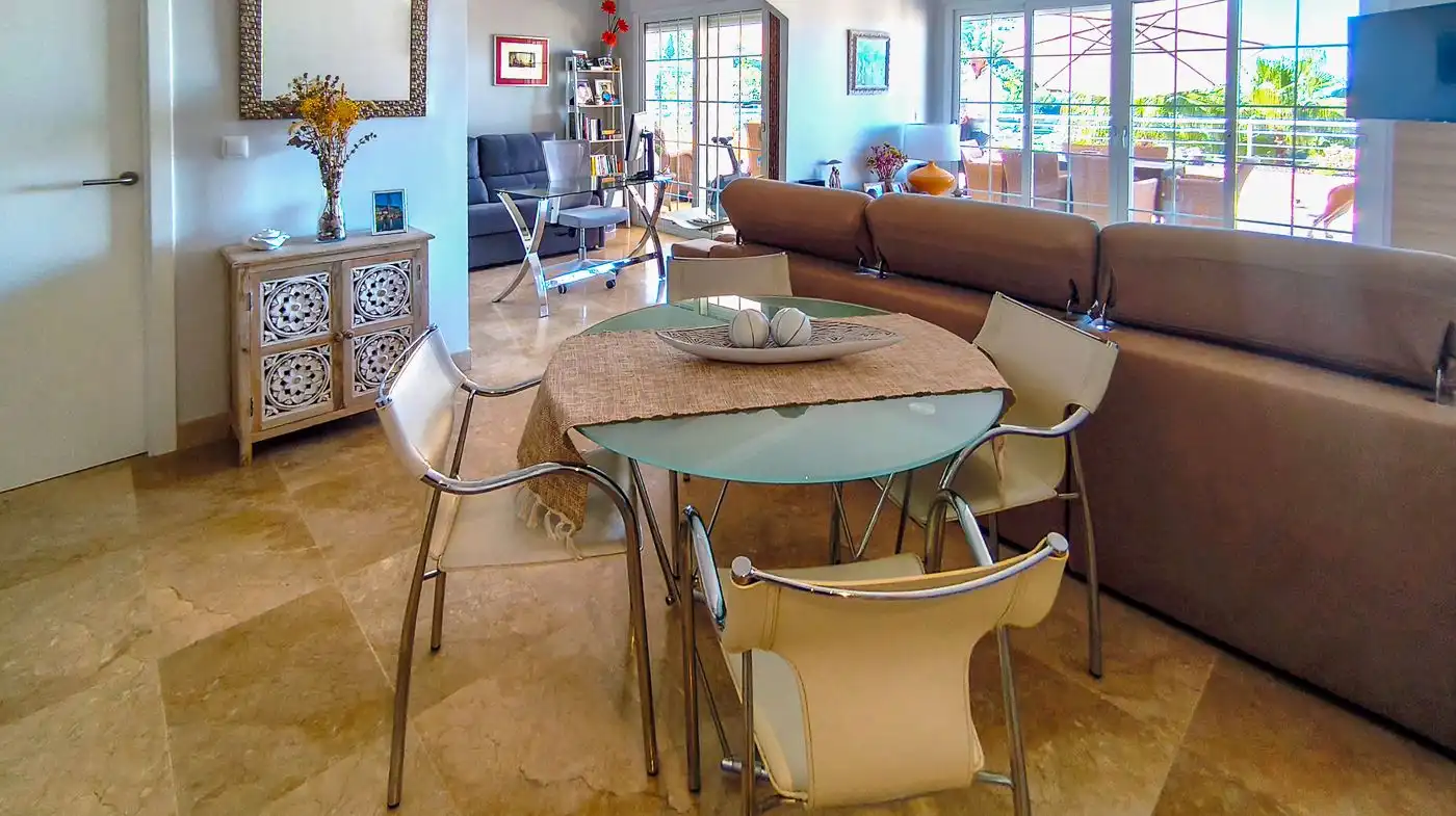 Dining room of Apartments for sale in Pedreguer  with Air Conditioner, Heating and Private garden