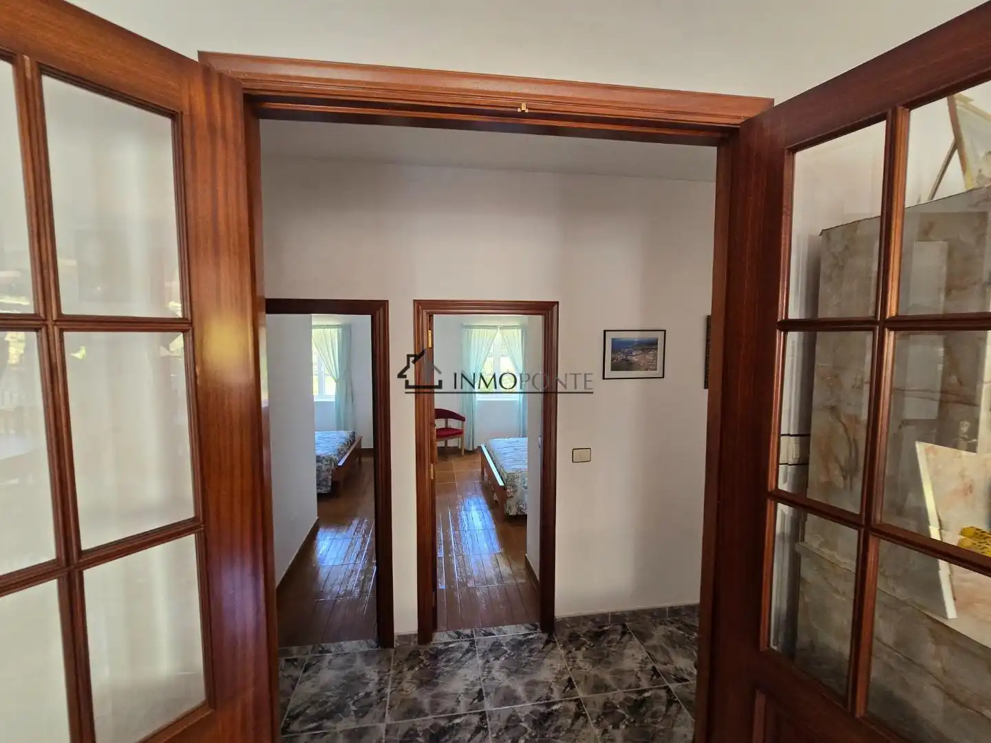 Sala de estar de Casa o chalet en venta en Campo Lameiro con Jardín privado, Terraza y Balcón