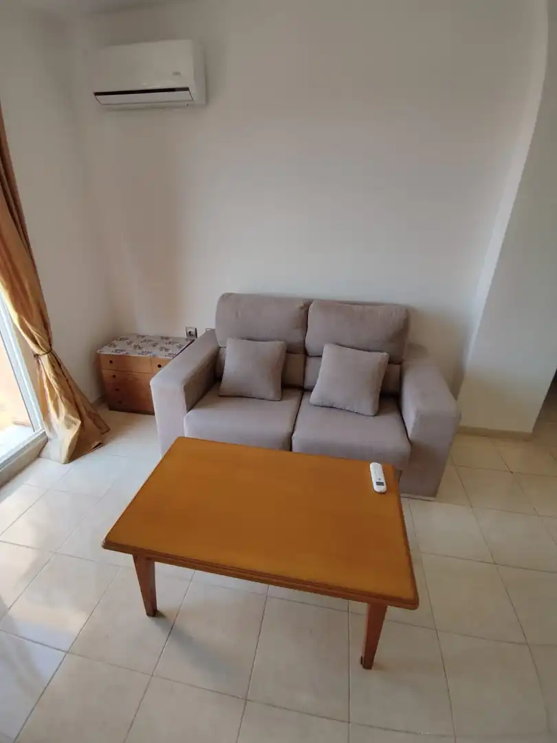 Living room of Flat for rent in Vícar  with Air Conditioner, Terrace and Furnished