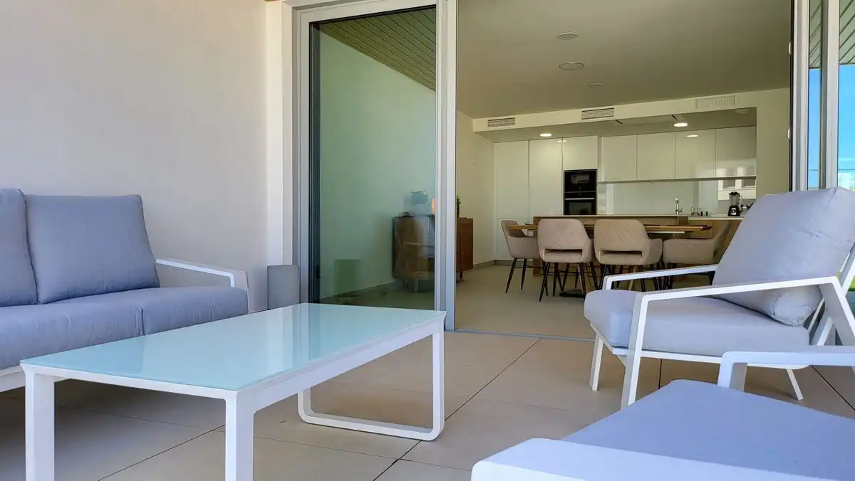 Terrasse von Wohnungen zur Miete in Mijas mit Klimaanlage, Terrasse und Abstellraum