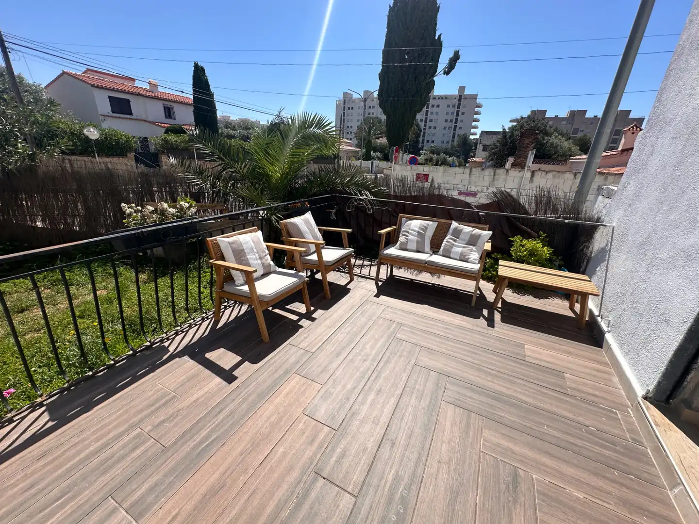 Terrasse von Haus oder Chalet zum Verkauf in Mont-roig del Camp mit Klimaanlage, Heizung und Privatgarten