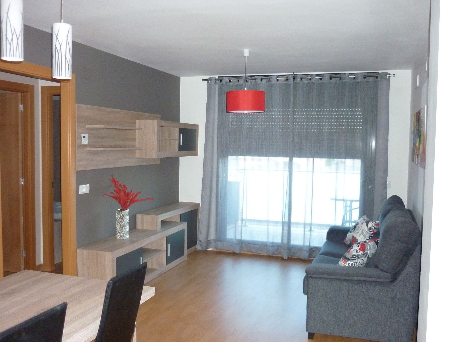Living room of Flat to rent in Les Borges Blanques  with Air Conditioner, Heating and Parquet flooring