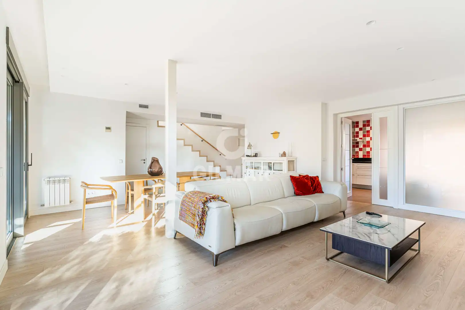 Wohnzimmer von Einfamilien-Reihenhaus zum Verkauf in Leganés mit Heizung, Privatgarten und Schwimmbad