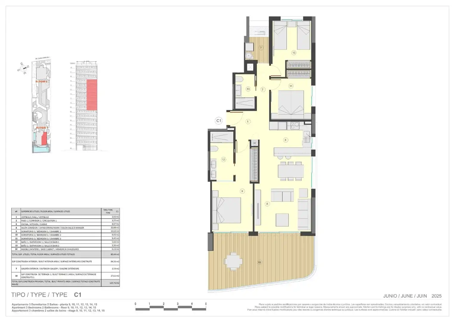 Appartement compact avec piscine à vendre à Zona Levante - Playa Fossa, imagen 15