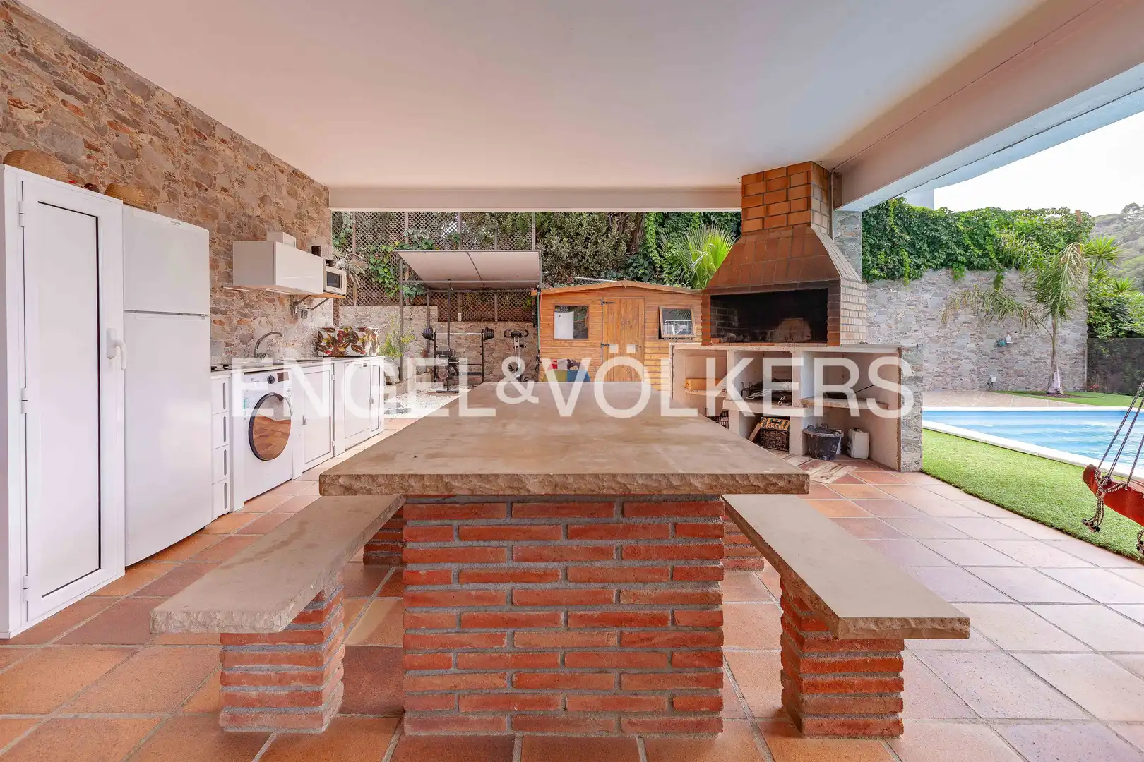 Terraza de Casa o chalet de alquiler en Llinars del Vallès con Aire acondicionado, Calefacción y Jardín privado