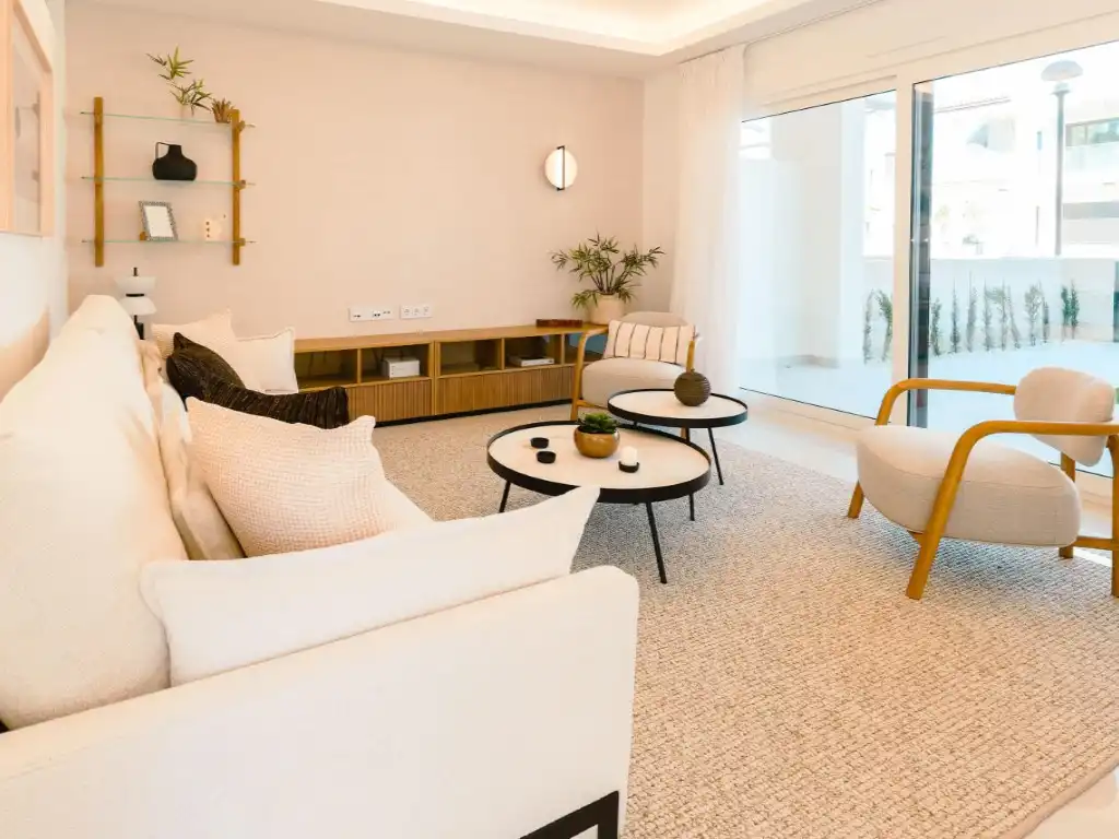 Living room of Apartments for sale in Rojales  with Air Conditioner, Private garden and Community pool