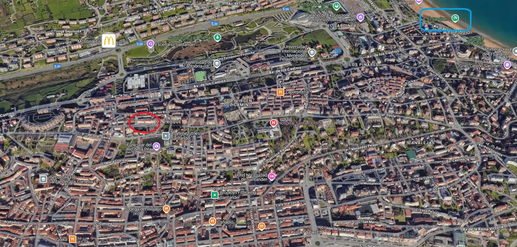 Außenansicht von Wohnung zum Verkauf in Santander mit Terrasse und Möbliert