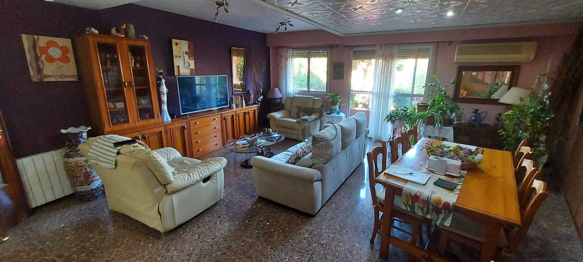 Sala de estar de Piso en venta en Almussafes con Aire acondicionado, Calefacción y Terraza