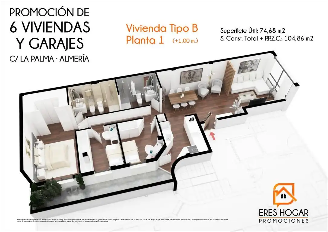 Piso en venta en Almería con Trastero