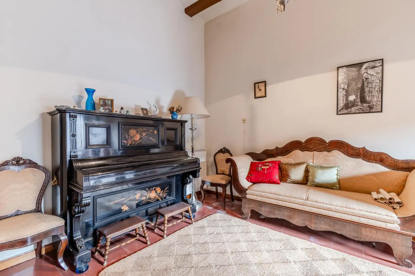 Sala de estar de Finca rústica en venta en Sant Hilari Sacalm con Jardín privado, Terraza y Trastero