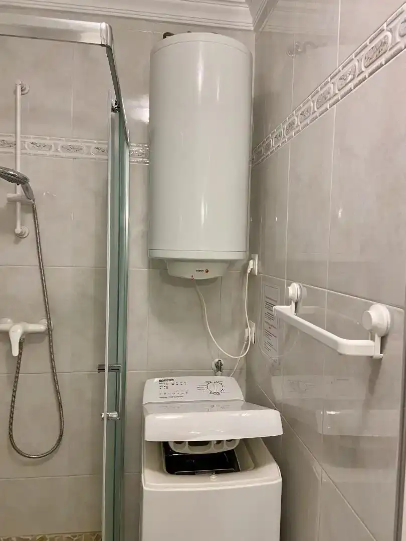 Badezimmer von Wohnungen zur Miete in Algarrobo mit Klimaanlage, Schwimmbad und Balkon