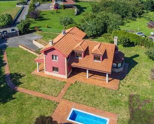 Exterior view of House or chalet for sale in Gijón   with Air Conditioner, Terrace and Swimming Pool