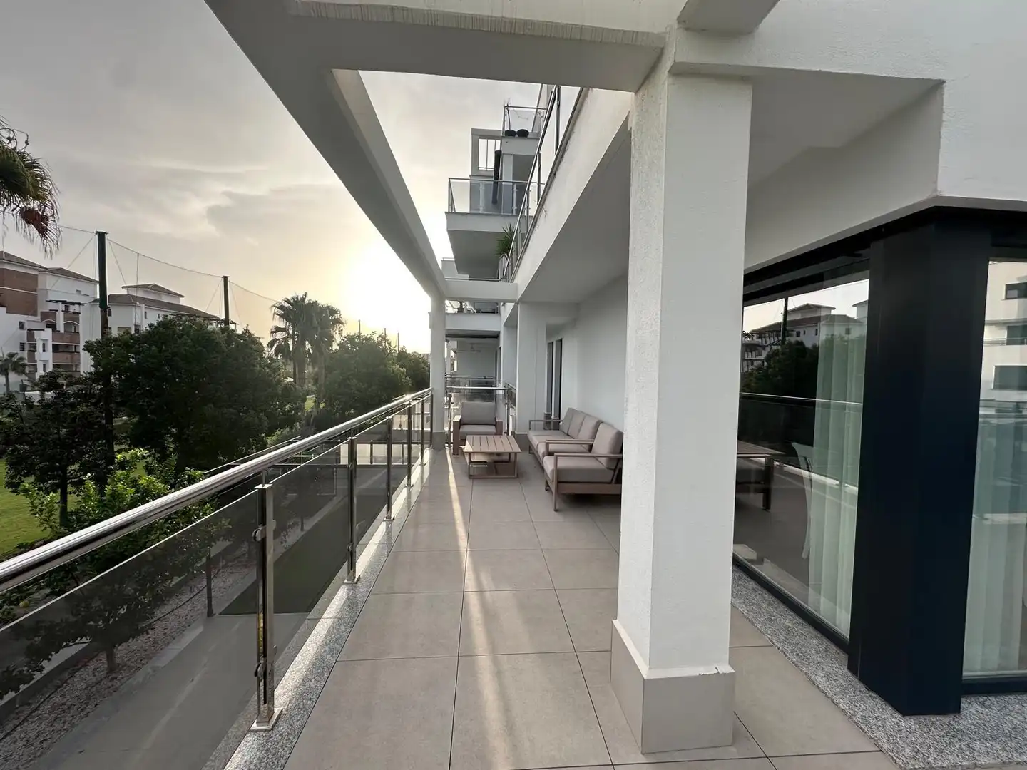 Terrace of Flat for rent in Motril  with Air Conditioner, Heating and Terrace
