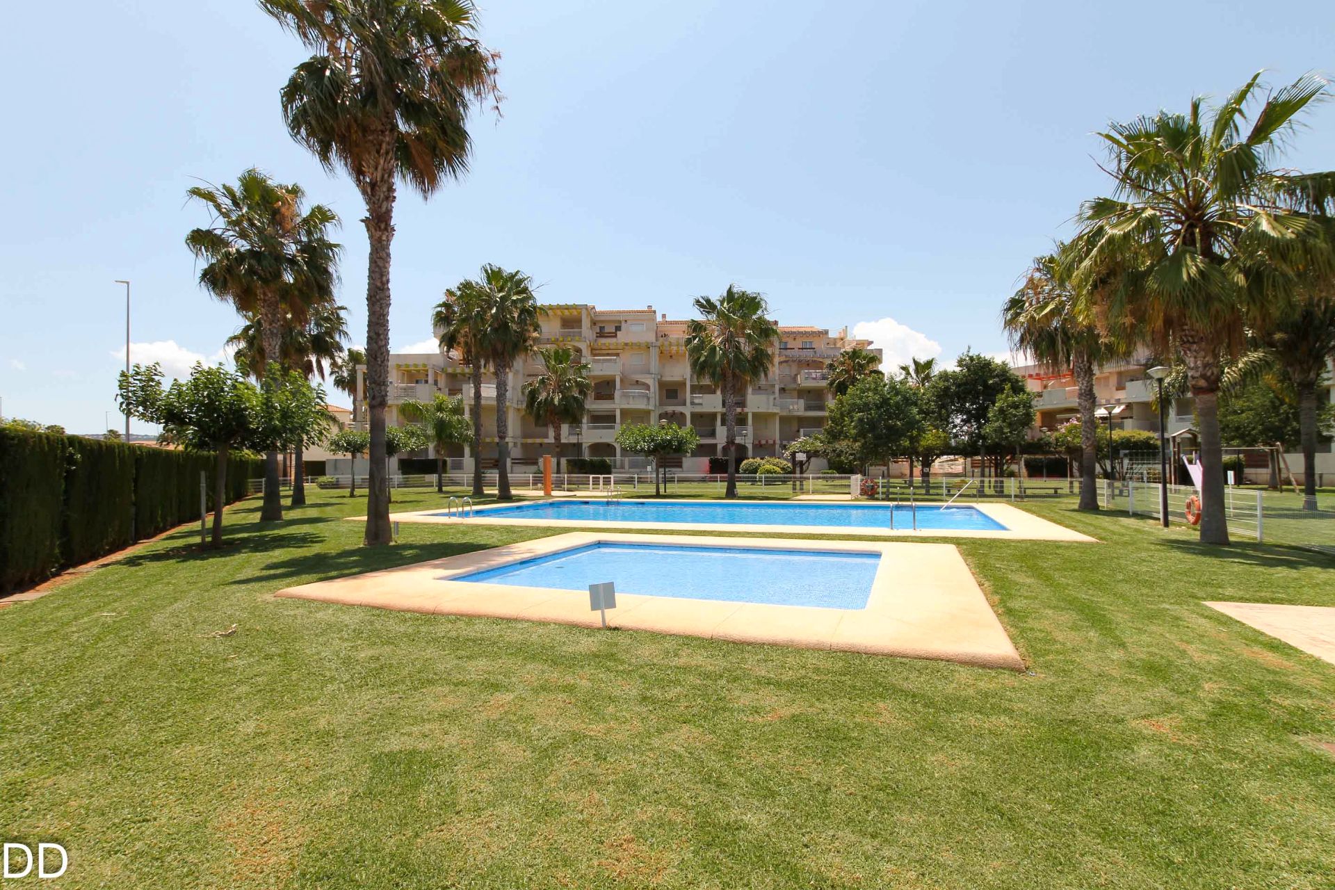 Swimming pool of Apartment to rent in Dénia  with Air Conditioner, Furnished and Oven