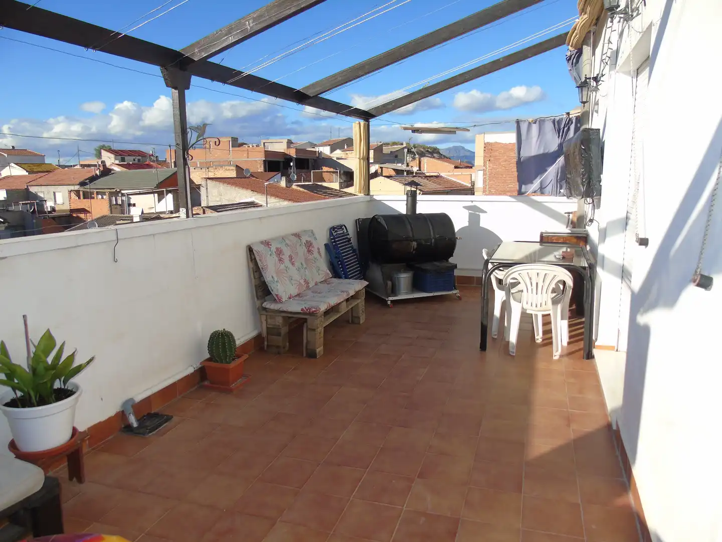 Terrasse von Dachboden zum Verkauf in Lorquí mit Klimaanlage, Terrasse und Ofen