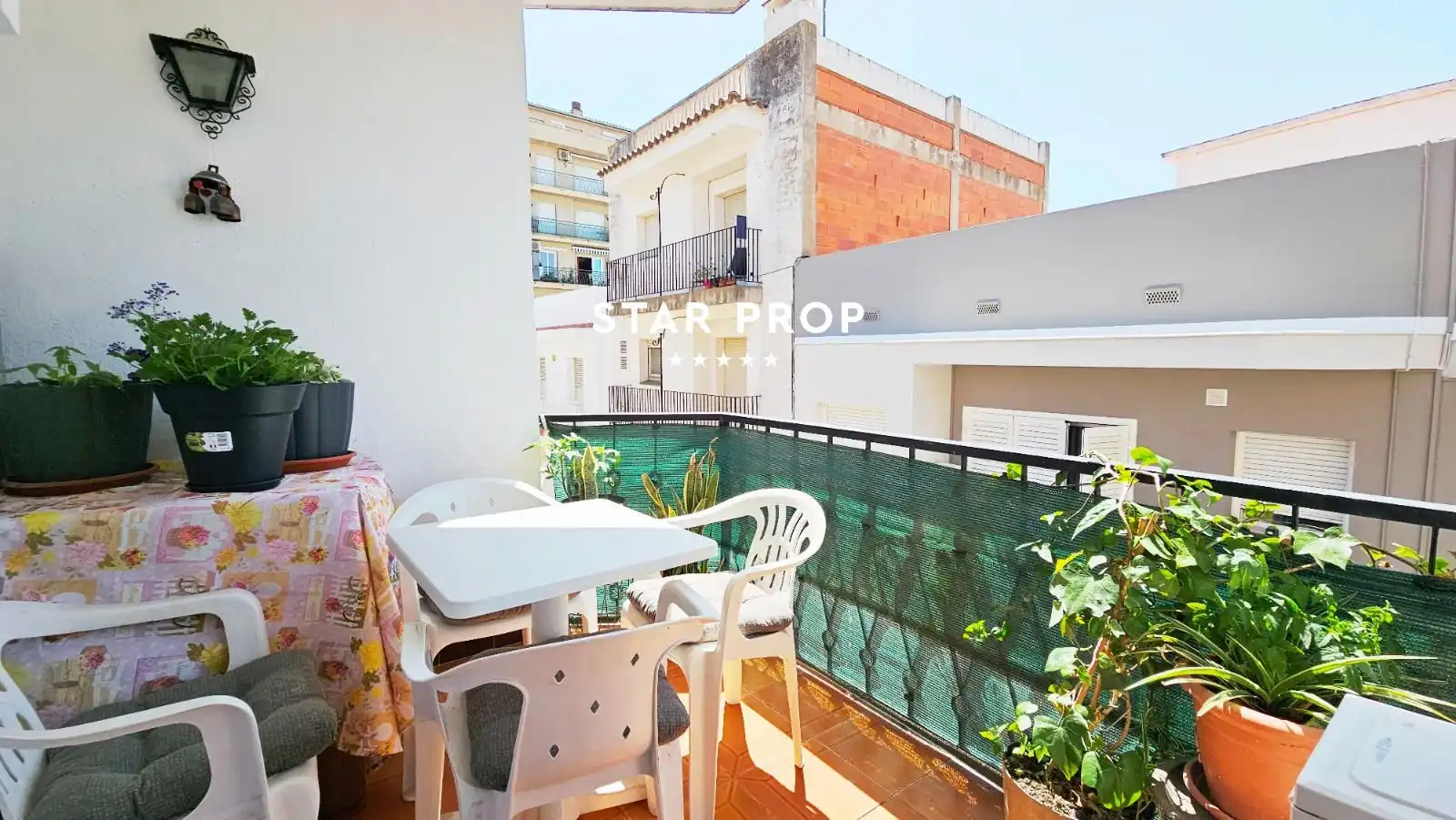 Balcony of Flat for sale in Roses  with Heating, Terrace and Oven