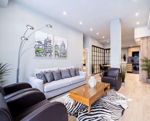 Living room of Apartment to share in  Madrid Capital  with Air Conditioner, Heating and Terrace