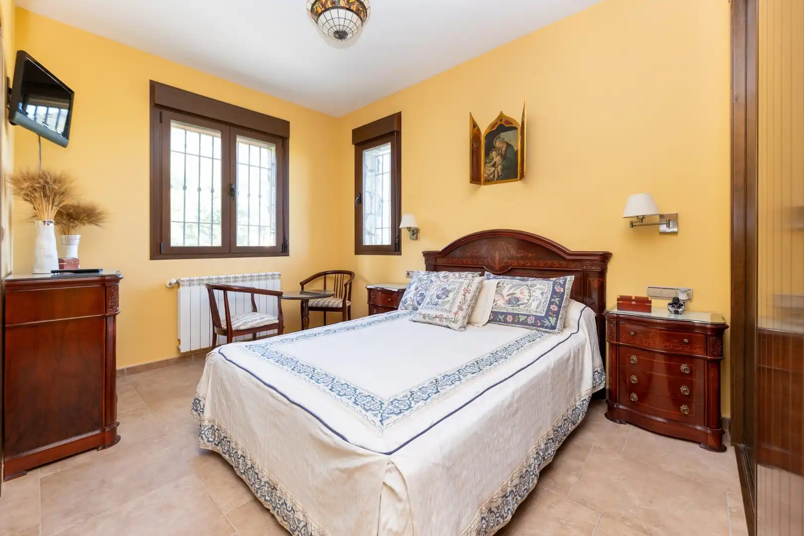 Bedroom of Houses for sale in Colomera  with Heating, Terrace and Storage room