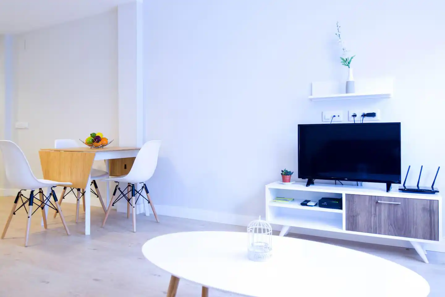 Living room of Flat for rent in Terrassa  with Air Conditioner and Furnished