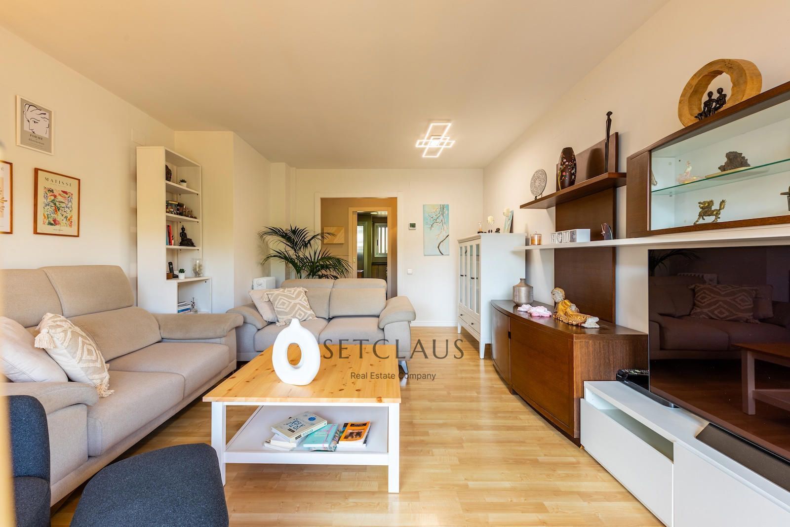 Sala d'estar de Àtic en venda en El Masnou amb Aire condicionat, Calefacció i Terrassa