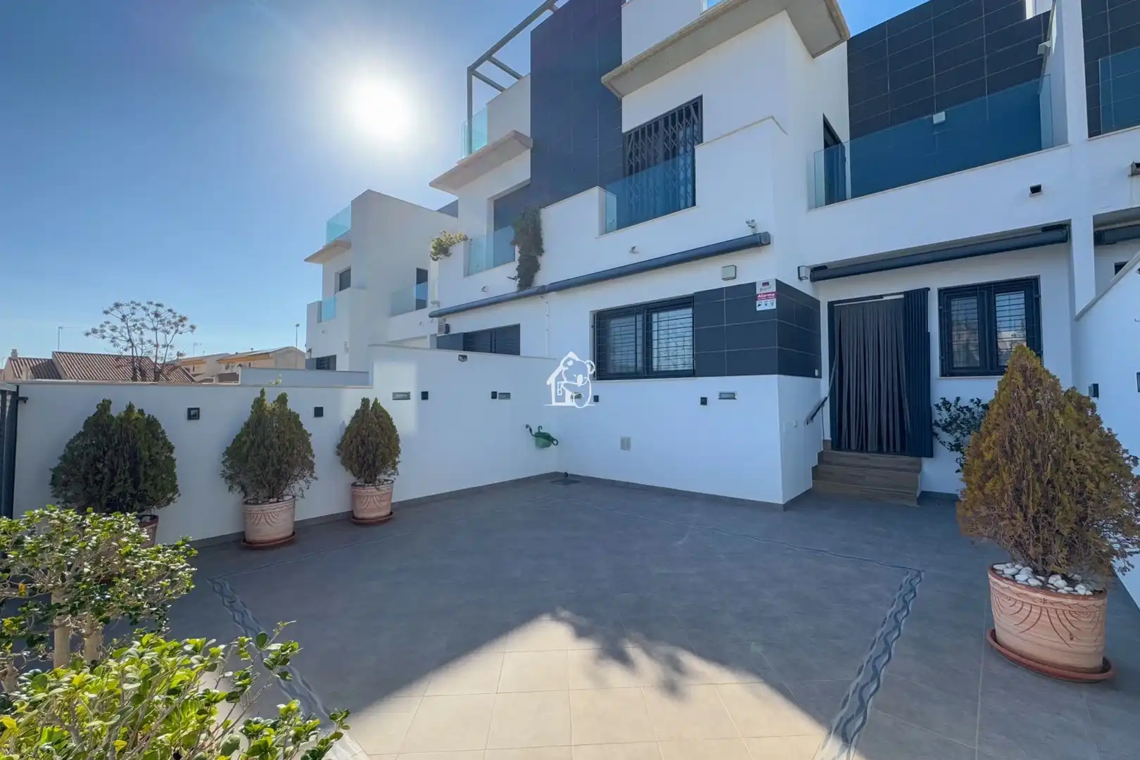 Exterior view of Detached homes for rent in Pilar de la Horadada  with Air Conditioner, Private garden and Terrace