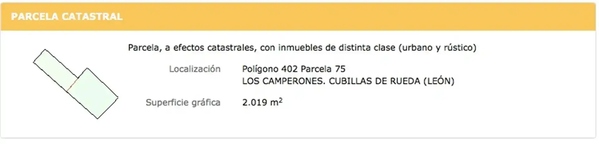 Parking de Terreno en venta en Cubillas de Rueda