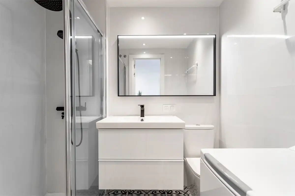 Baño de Apartamento en venta en Mijas con Aire acondicionado, Calefacción y Terraza