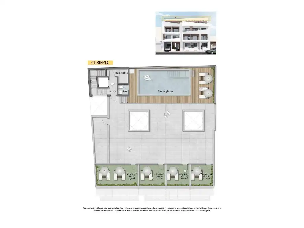 Penthouse with pool for sale in Playa del Cura, imagen 13