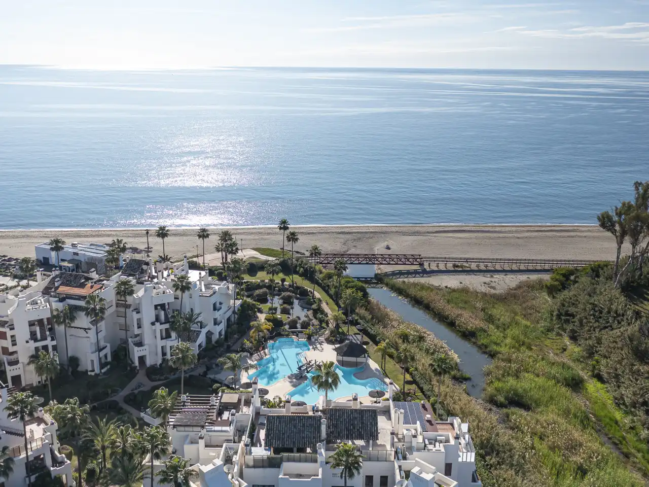 Exterior view of Duplexes for sale in Estepona  with Air Conditioner, Heating and Terrace