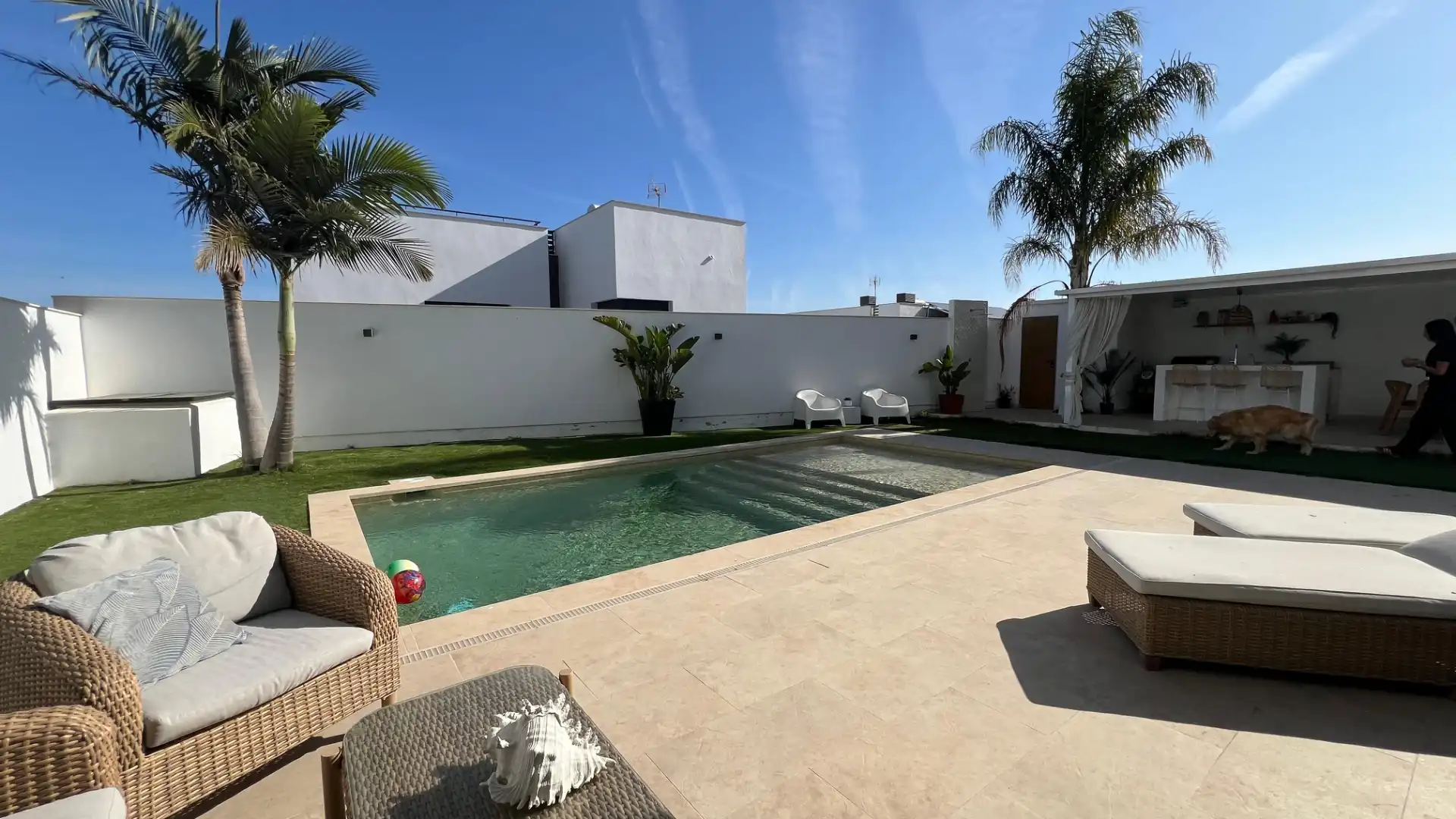 Piscina de Casa adosada en venta en Alhaurín de la Torre con Aire acondicionado, Jardín privado y Terraza